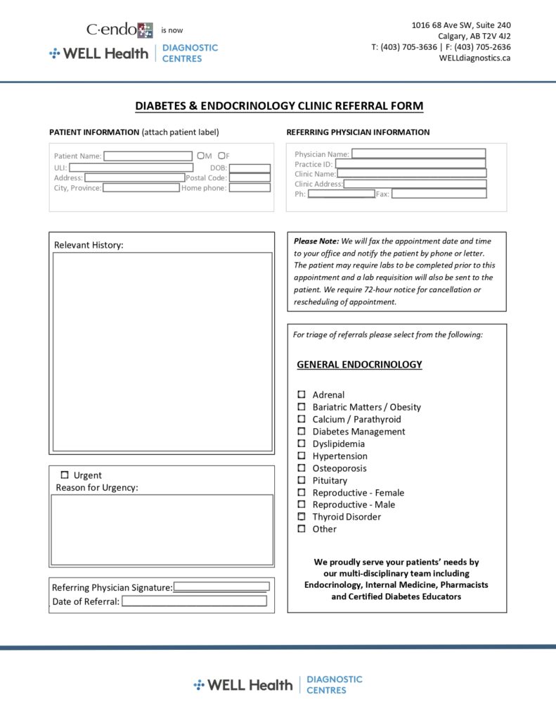 WELL Diagnostics | Requisitions